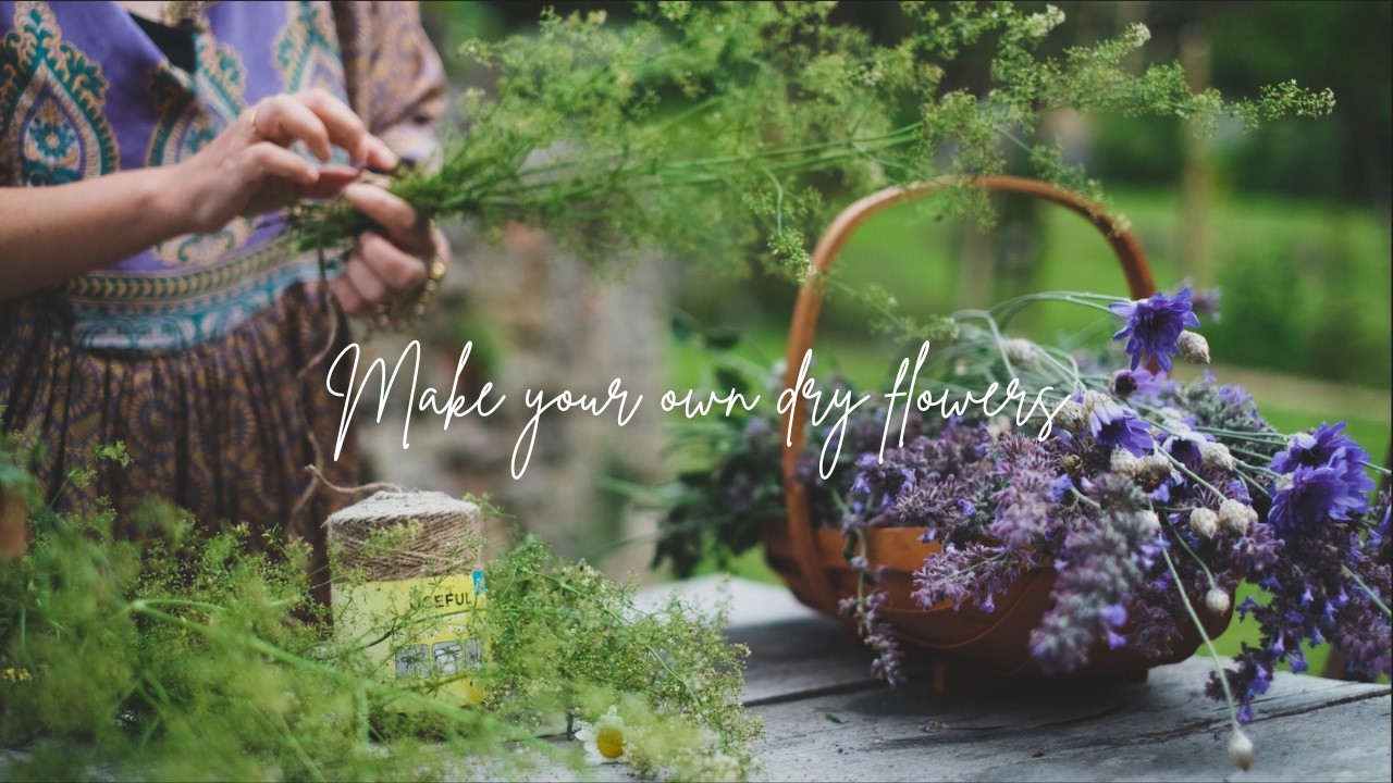 【暮らし・ガーデニングvlog】ジブリの庭から作るドライフラワー/子供部屋DIY /イギリスで話題のM＆Sフルーツサンド食べてみました/イギリス北部田舎暮らし