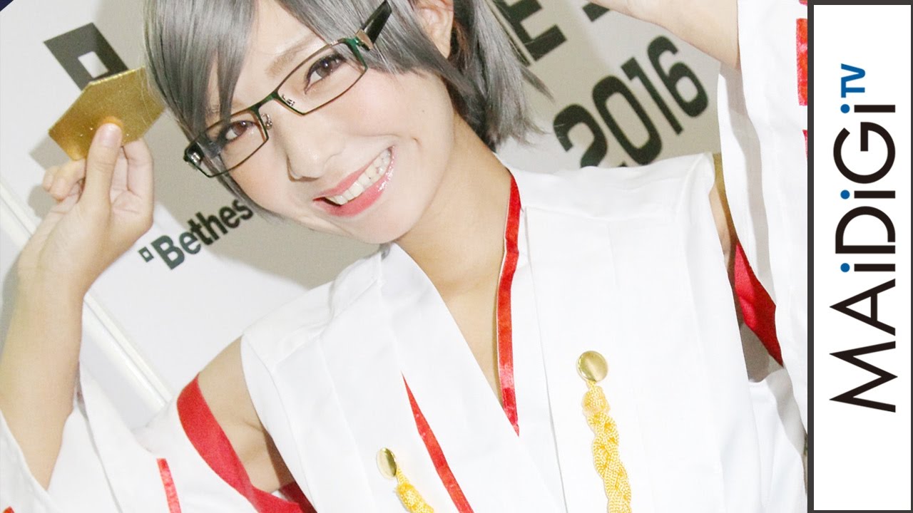 Tgs16コスプレ 艦これ 霧島 メガネがキュート 東京ゲームショウ16 Tgs Cosplay Youtube