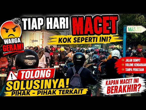 Hindari lewat sini tiap pagi Macet parah jalan Raya Purwodadi Semarang