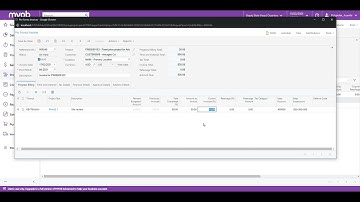 MYOB Advanced Training - Project Accounting - ProForma Inv - Progress Billing - Billing the Project