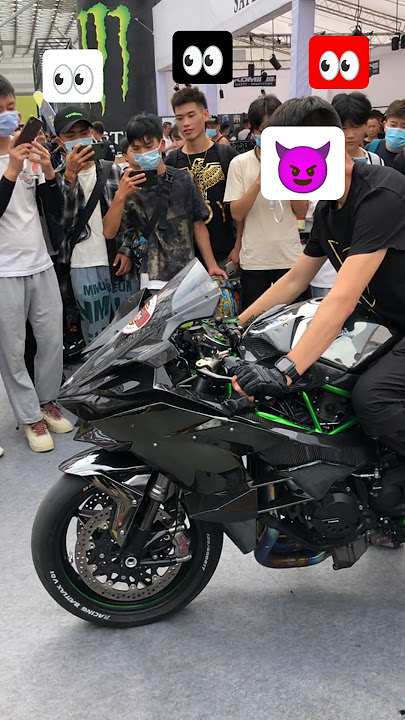 ninja h2r Public reaction 👀😱💥. #ninja #bike #reaction #h2r