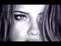 This will make you fall in-love with charcoal - Sensual Adriana Lima drawing