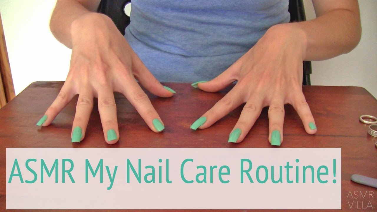 ASMR Theme My Nail Care Routine Tapping Scratching Fast