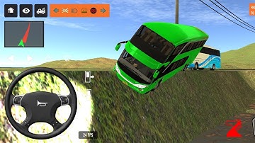 2025 new coach bus simulator 💥 || indonesia bus simulator part-231 #bus #game #simulator #comman  