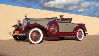 1931 Studebaker President 4 Seasons Roadster Tan / Burgundy & Ride  My Car Story with Lou Costabile