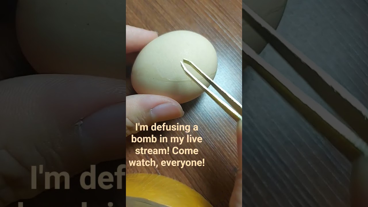 RAW EGG PEELING LIVE