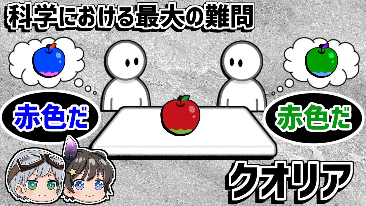 【ゆっくり解説】あなたが見ている赤色は本当に赤色なのか？－クオリア－