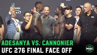 Israel Adesanya and Jared Cannonier don't want to be the first to look away | UFC 276 Final Face Off