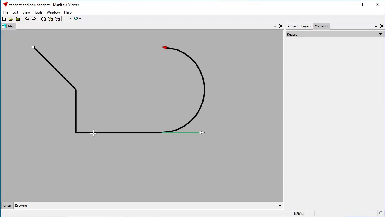 Manifold Viewer - Tangent and Non Tangent Circle Arcs - YouTube