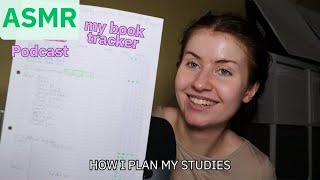 ASMR Podcast How I Plan My Studies (language learning, computer science, etc) (soft spoken)