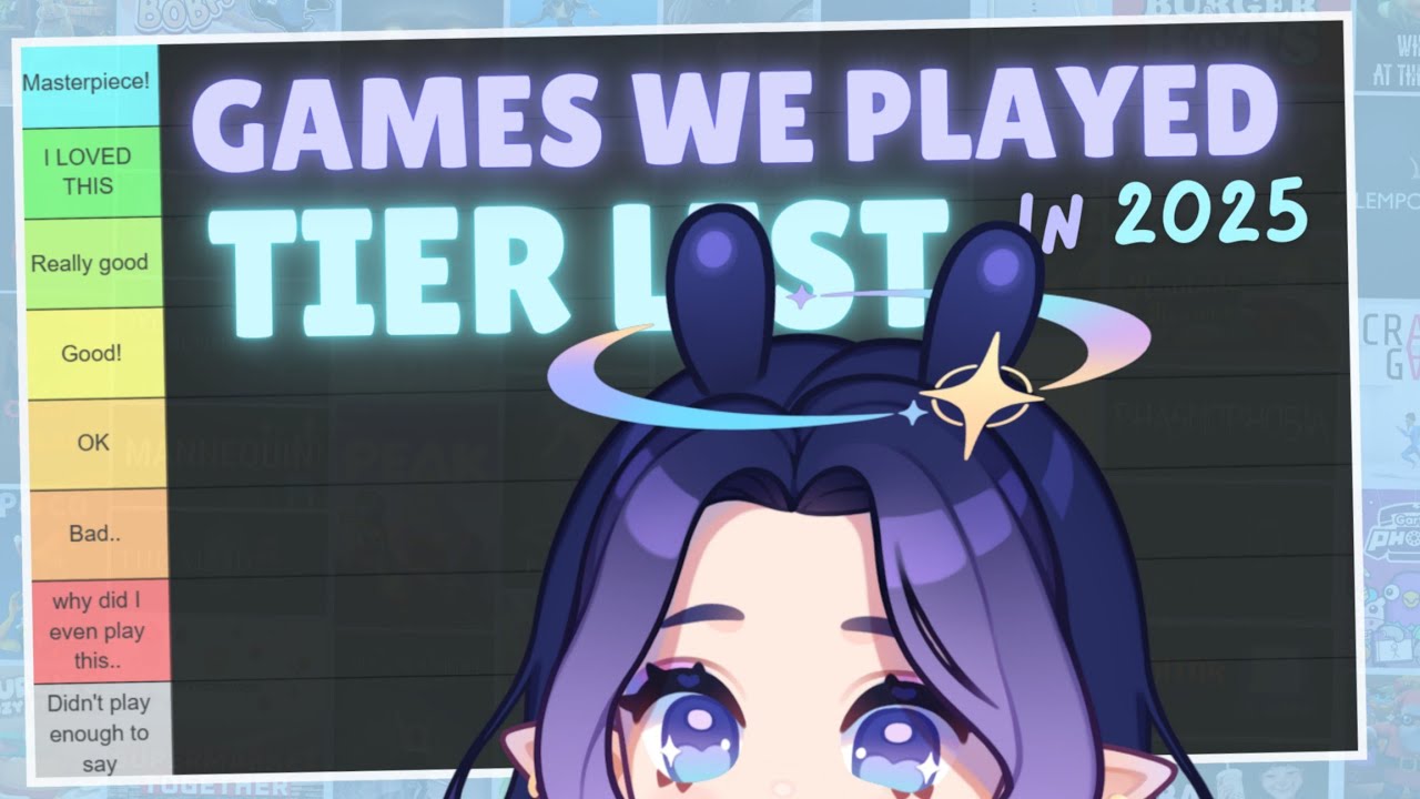All games we played in 2025 TIER-LIST