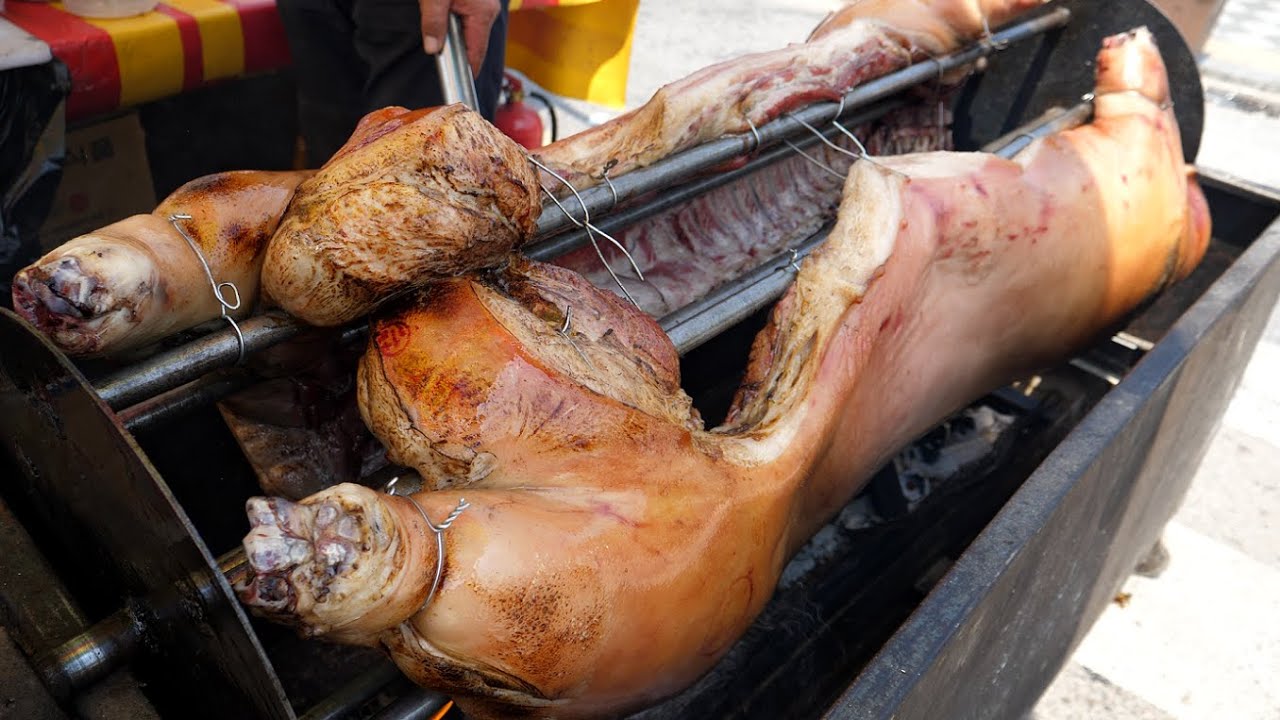 전국 지역 축제를 누비는 통돼지바베큐 만드는 과정 / Korean Street Food