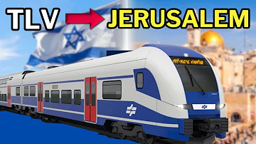 NEHMEN SIE KEIN TAXI! Reisen Sie mit dem ZUG von Tel Aviv nach Jerusalem in Israel
