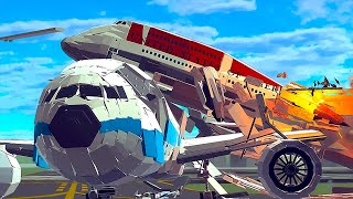 Airport Accidents - Airplane Crashes & Shootdowns! #4 - REALISTIC AIR CRASH! Besiege - Compilation