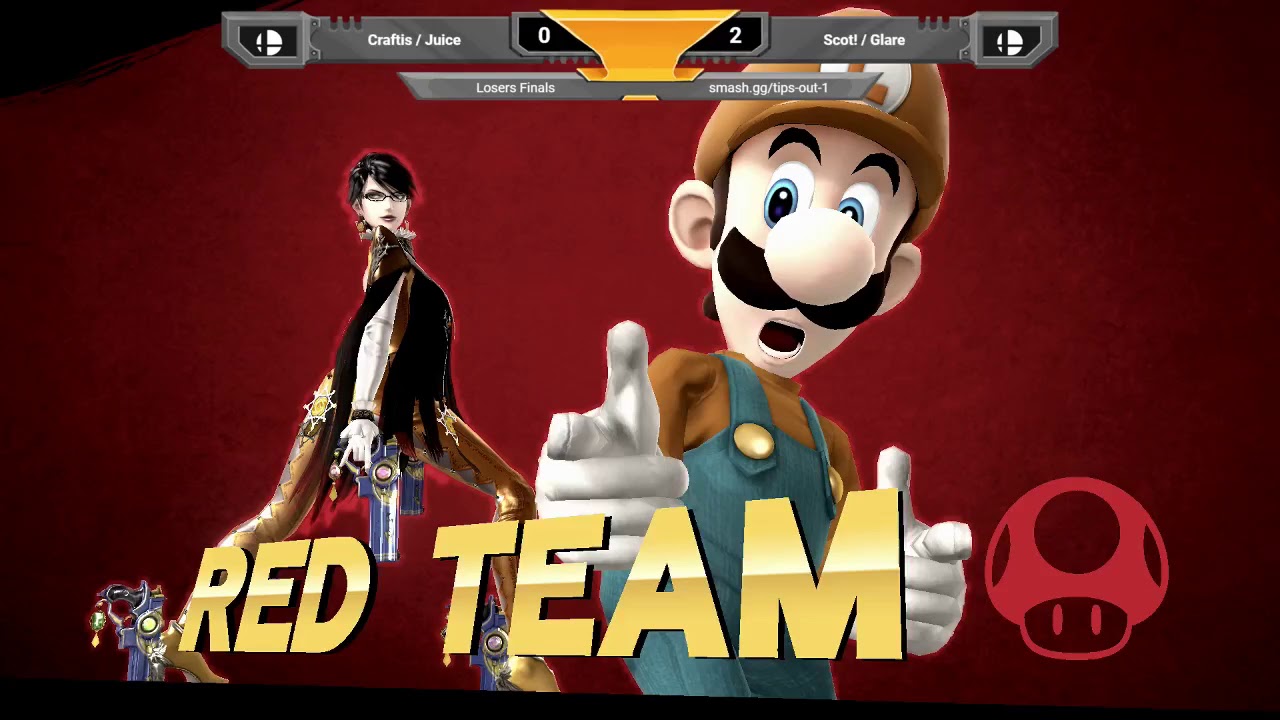 Tips Out! 1 Wii U Doubles (Losers Finals) - Scot! / Glare  vs. Craftis / Juice