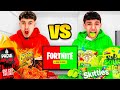 Last To Stop Eating SPICY VS SOUR Food While Playing Fortnite Wins $1,000