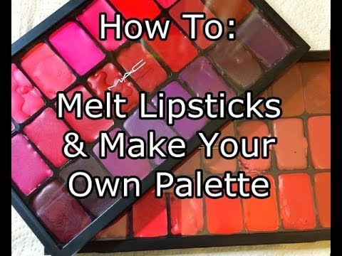 HOW TO MELT AND MAKE THE PERFECT LIPSTICK PALETTE (DIY) TUTORIAL 