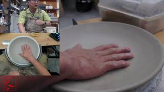 Trimming Plates on the Potter's Wheel | Ceramics Class Tutorial - Ceramics II