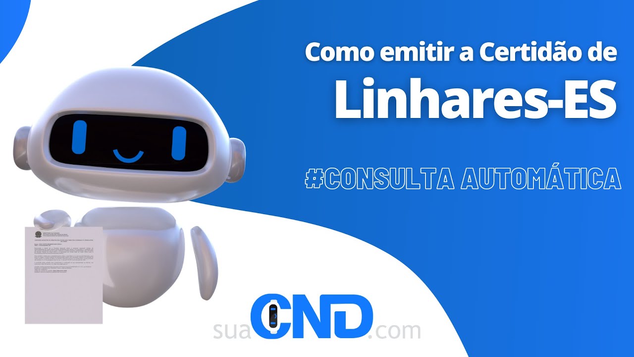 Capa do vídeo: como emitir a certidão negativa municipal de Linhares