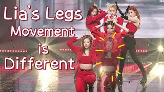 [ITZY] Because of Lia&#39;s mistake, I found the difference in her legs movement