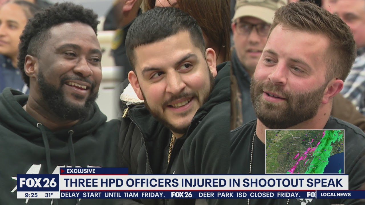 Houston Police Shootout: Three officers injured in shooting speak