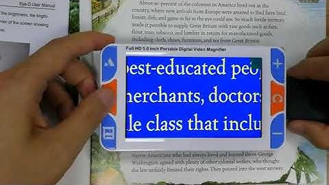 EyePad 5” video magnifier