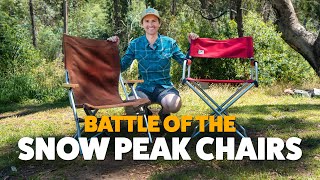 Snow Peak Low Beach Chair vs Folding Chair | Snow Peak Chair Comparison