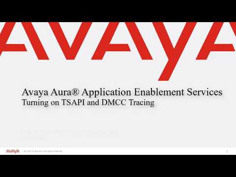 How to Turn on TSAPI and DMCC Tracing in Avaya Aura® Application Enablement Services