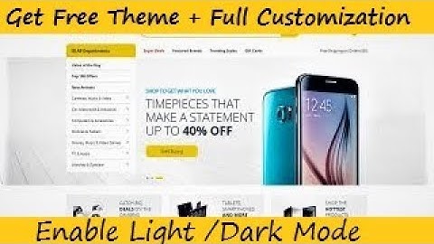 Electro theme - How enable dark and light mode in electro