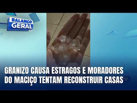 Moradores do Maciço do Morro da Cruz tentam se reerguer após granizo