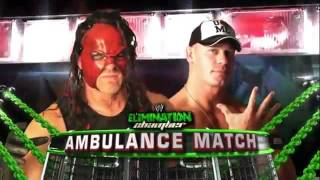 WWE Elimination Chamber 2012 Match Card   John Cena Vs  Kane Ambulance Match HD