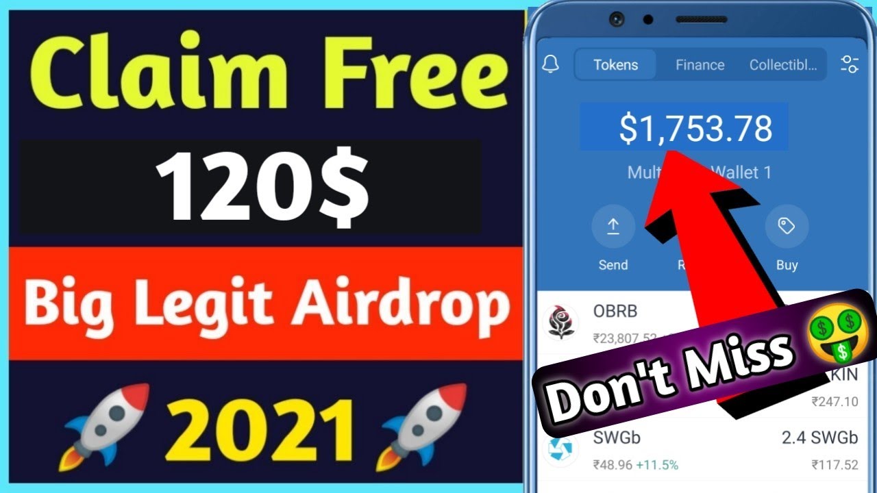 Get 120$ Free 😱| New Crypto Airdrop 2021 | Claim 120$ - Instant Withdraw Airdrop🔥| Giveaway Airdrop