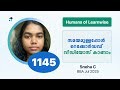 1145 I Sneha C I Humans of Learnwise I BBA I Kerala's No.1 IGNOU Coaching Platform #learnwise