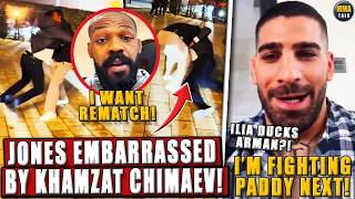 Jon Jones NOT HAPPY after LOSING to Khamzat Chimaev in grappling exchange! Topuria DUCKS Arman AGAIN