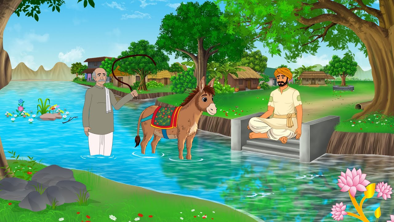 वफादार गधा और गरीब का भाग्य | cartoon | kahani | hindi kahani | kahaniyan | jadui kahani