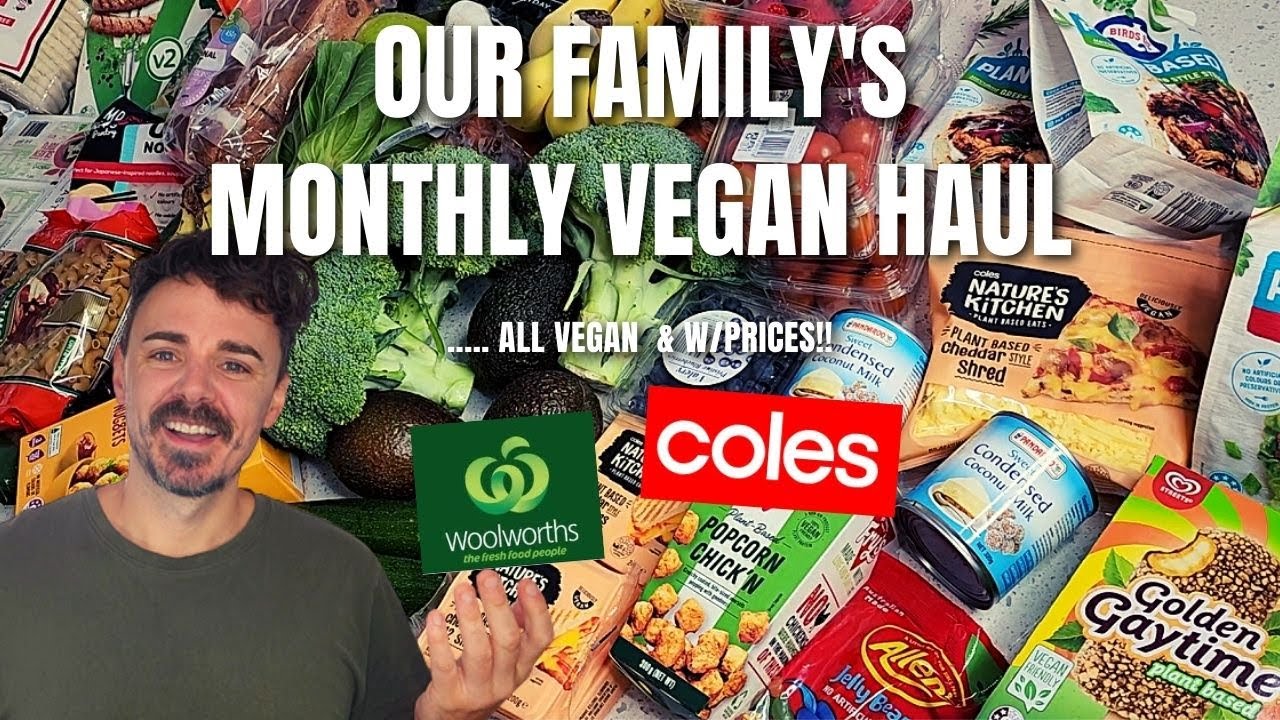 Australian Vegan Grocery Haul   Woolworths & Coles 2023