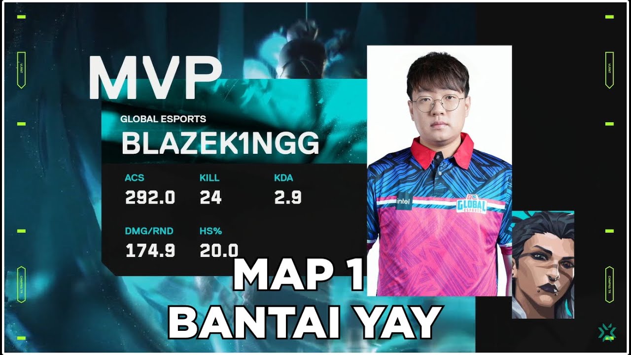 HIGHLIGHTS GE BLAZEK1NG MVP | GE VS BLEED MAP 1 - SUNSET