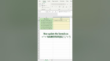 Sum of Numbers separated with Commas - Excel Tip #33 -#shorts