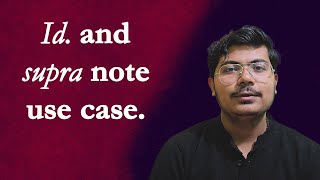 Id and Supra use in footnotes