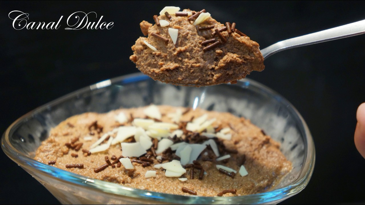 MOUSSE DE CHOCOLATE FÁCIL Y RÁPÌDA