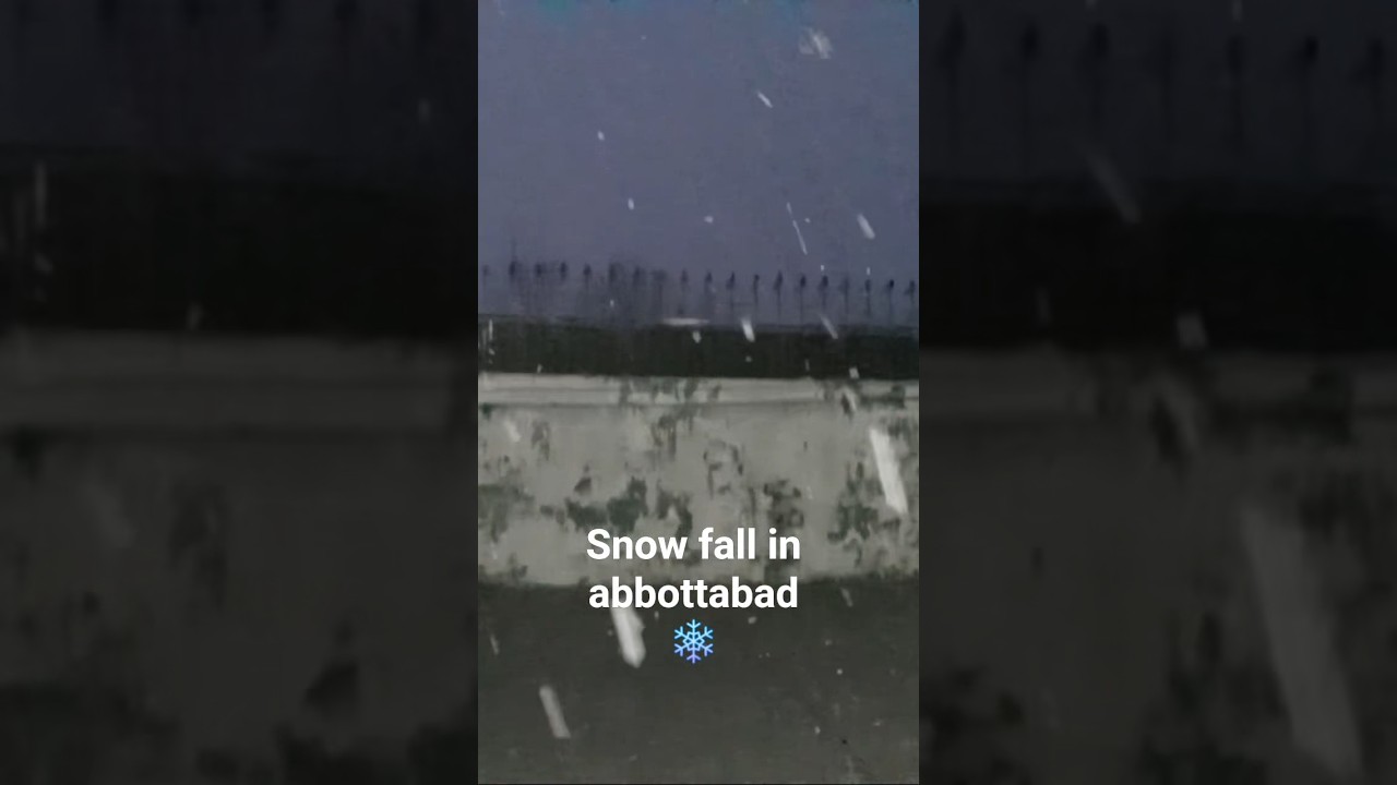 snow fall hit abbottabad city after 5 years | KHATTAK EDITZ.
