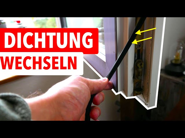 Austausch einer beschädigten Dichtung im Fensterflügel