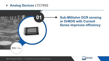 Linear Technology/Analog Devices LTC7852 Switching Controllers — New Product Brief | Mouser