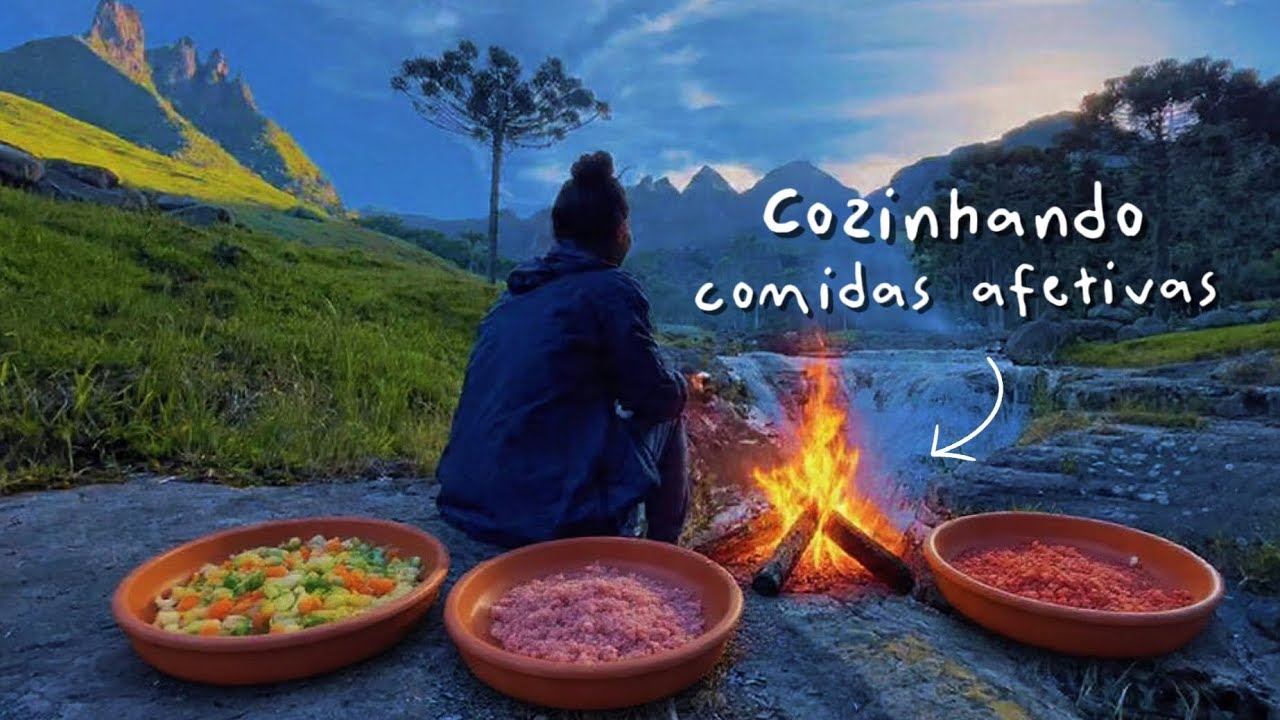 cozinhando na montanha - frango assado, molho de tomate e caldo de frango!