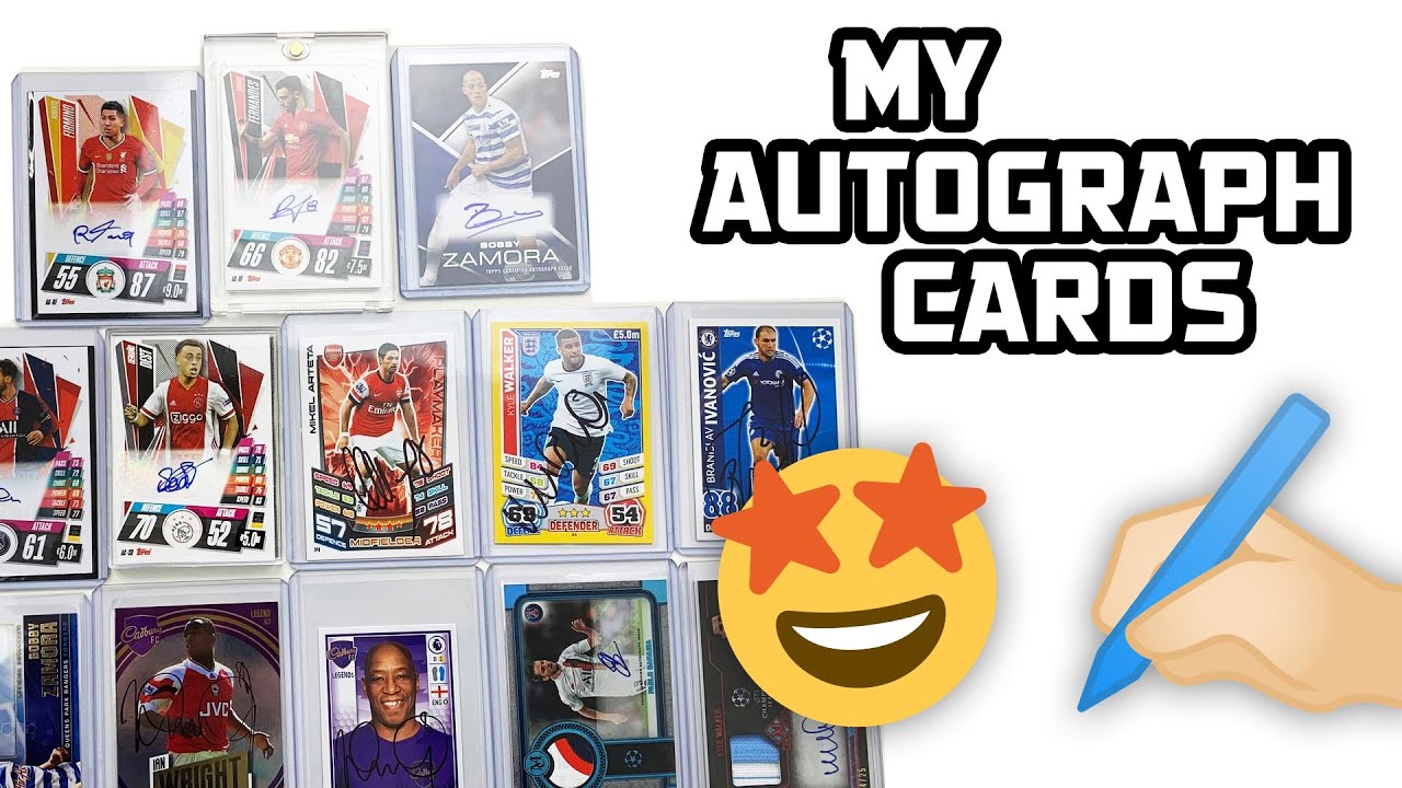 Showing off my *RARE* AUTOGRAPH CARD collection!! | Topps and Panini