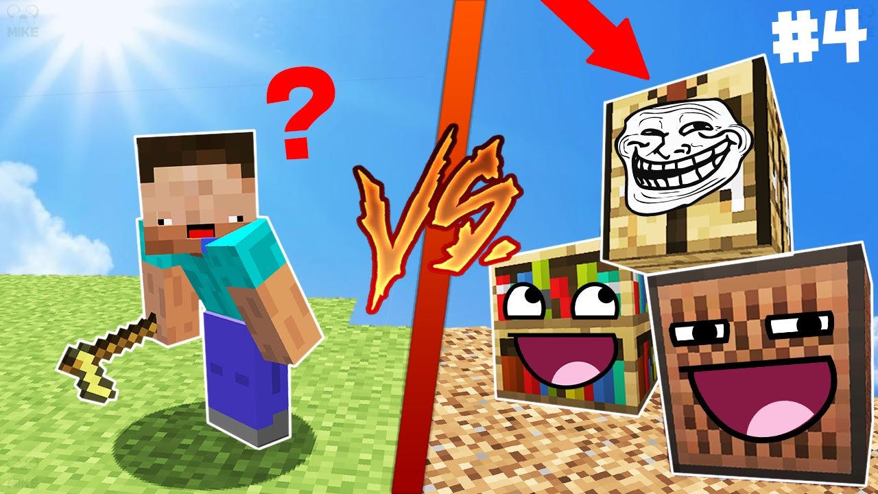 NOOB VS BLOQUES DE MINECRAFT 😂  MINECRAFT TROLL - HIDE 