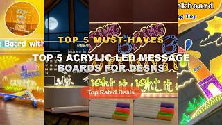 Best Top 5 Acrylic LED Message Boards For Desks on AliExpress | Review - With 7 Colorful Pens Erasab screenshot 3