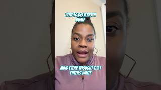 How to do a brain dump? #adhd #braindump #procrastination #thoughts #yourbrainatwork #habitsofmind