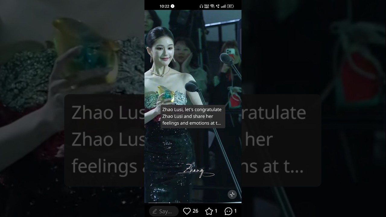 zhao lusi record breaking ⛓️‍💥⛓️‍💥 winning speech 