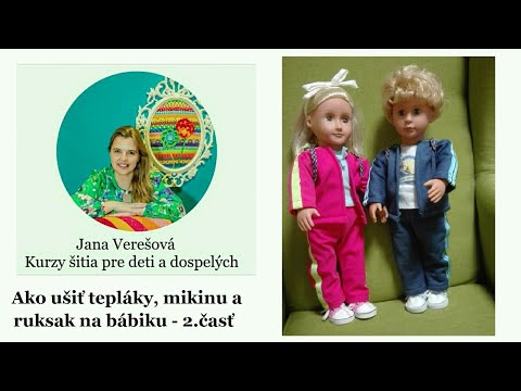 Ako ušiť mikinu pre bábiku - šitie pre začiatočníkov - Jana Verešová - OZ Šijeme pre radosť